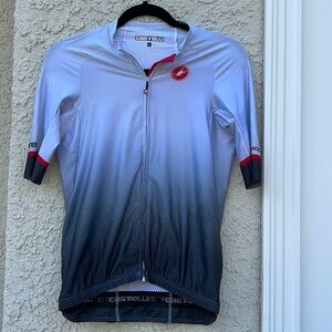 Castelli Rosso Corsa Grey Women's Cycling Jersey Size L